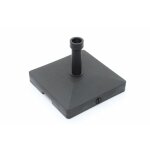 Pieds de parasol a lester avec roulettes - noir