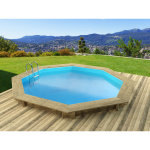 Habitat et jardin - piscine bois ' verona ' - 5. 10 x 1. 20 m