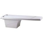 Habitat et jardin - plongeoir flexible 'dynamic 1200' - 120 x 40 x 31. 3 cm - blanc