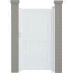 Habitat et jardin ? portillon aluminium 101, 2 x 155, 9 cm ? r�sistant aux intemp�ries ? design plein ...