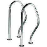 Sorties de bain pour piscine - 47 x 80 cm - inox - a visser
