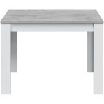 Habitdesign - table d'appoint cloe pour cuisine ou salon en artik blanc et ciment au design moderne 78x109x67 ... Habitdesign - table d'appoint cloe pour cuisine ou salon en artik blanc et ciment au design moderne 78x109x67 ...