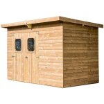 Habrita - abri theora foresta the 3218. 02 n bois thermo chauff� 7, 33m2 toiture en plaques ondul�es ...