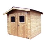 Habrita - abri thiers foresta thi 2421. 02 n bois thermo chauff 7, 45m2 toiture en plaques ondules ...