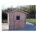 Habrita - foresta - abri dalia en madriers douglas 20mm sans plancher 4, 28m� - da2020. 02n