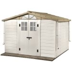 Habrita - foresta - abri de jardin pvc 6, 82 m2 toit double pente - evo 280