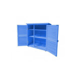 Habrita foresta - armoire de rangement lasure bleue 0. 40 m2 toit mono - pente 3 tages - box0905