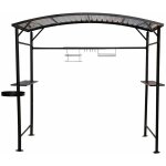 Foresta - carport barbecue habrita car1713ac 250x135x224cm acier gris anthracite