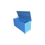 Habrita - foresta - coffre de rangement 0, 29 m3 lasur couleur bleue 127 x 55 x h 60 cm pour jardin ...