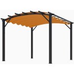 Foresta - habrita pergola arche structure mixte 11, 22 m2 toiture rouille 140 gr / m2 - per3433gr