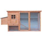 Habrita - foresta - poulailler standard 1, 50m2 3 - 4 poules toit bitum� 1 pente - po2070