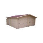 Habrita - garage dble en bois vermont 34. 93 m² madriers de 42 mm Habrita - garage dble en bois vermont 34. 93 m² madriers de 42 mm
