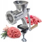 Hachoir  viande en fonte - 6 tailles - machine  viande, manuelle, vintage, avec pince de table - broyeur ...