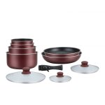 Batterie de cuisine revêtement pierre avec manche amovible 10 pieces bordeaux herzberg ha04647 - br - ... Batterie de cuisine revêtement pierre avec manche amovible 10 pieces bordeaux herzberg ha04647 - br - ...