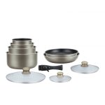 Batterie de cuisine revêtement pierre avec manche amovible 10 pieces carbone herzberg ha04616 - car - ... Batterie de cuisine revêtement pierre avec manche amovible 10 pieces carbone herzberg ha04616 - car - ...