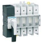 Hager - 4p 125a interrupteur - sectionneur 8 modules avec commande rotative hae412