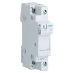 Porte - fusible hager 32a 1p + n 10. 3x38 1 module l50600