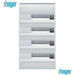 Hager - gd418 - coffret �lectrique 4 rang�es de 18 modules gamma 625x355x103mm - bornier automatique