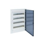 Hager - coffret encastr 4 ranges 72 modules porte transparente vf418tr