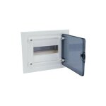 Hager - coffret encastr 8 modules porte transparente vf108tr