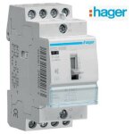 Hager - contacteur chauffe - eau jour / nuit silencieux - 25a - 4f - 230 v etc425s