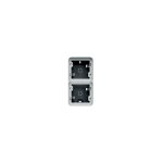 Cubyko boîte double verticale vide associable gris ip55 hager wna686 Cubyko boîte double verticale vide associable gris ip55 hager wna686