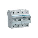Hager - disjoncteur 4 ples 50ka courbe c 63a 6 modules hmx463
