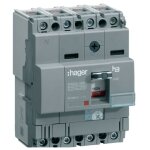 Hager - interrupteur d�clencheur thermomagn�tique 4p 160a 25ka x160 � bo�tier hha161h