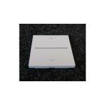 Enjoliveur blanc pure 1 poste 2 modules pour interrupteur volet roulant connect� s�rie gallery hager