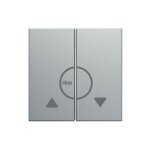 Enjoliveur bouton - poussoir volet roulant gallery titane hager wxd301t