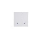 Enjoliveur interrupteur volet roulant hager gallery blanc