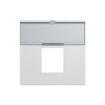 Enjoliveur prise rj45 gallery avec porte - �tiquette 2 modules pure hager wxd206b