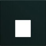 Hager - enjoliveur prise rj45 sans porte �tiquette gallery noir