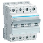 Hager - interrupteur magntothermique 4p 63a 10ka - c 4 modules ncn463a