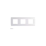 Plaque 3x2 modules horizontale entraxe 71mm systo hager finition: blanc