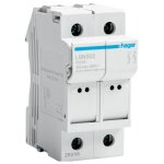 Porte - fusible hager 32a 2p 400v l38 2 modules 10. 3x38 lsn502 Porte - fusible hager 32a 2p 400v l38 2 modules 10. 3x38 lsn502