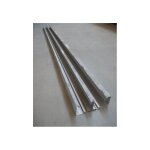 Hager - socle de goulotte aluminium 134x56mm 2 compartiments (au m�tre) sans couvercle pour appareillage ...