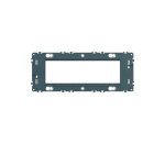 Support de fixation 6 modules entraxe 71mm pour m�canisme d'appareillage mural s�rie gallery hager