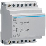 Hager - transformateur modulaire 40va 230v 12v 24v 4 modules st314