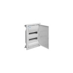 Hager - coffret �lectrique encastr� cloison creuse 24 modules 2 rang�es - porte m�tallique blanche vh24nc ...