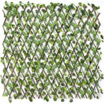 Emmevi mv s. p. a. - haie artificielle treillis en bois naturel saule extensible fausses feuilles de ...