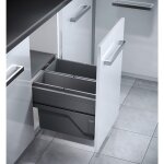 Hailo - poubelle de cuisine tri sélectif 2 bacs encastrable 38l (21 + 17) cargo Hailo - poubelle de cuisine tri sélectif 2 bacs encastrable 38l (21 + 17) cargo