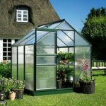 Halls - serre polycarbonate popular 66 avec base - 3. 80 m², couleur silver Halls - serre polycarbonate popular 66 avec base - 3. 80 m², couleur silver