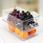 Haloyo - boite de rangement frigo transparent, lot de 6, boite frigo rangement, bac rangement frigo, ...
