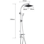 Colonne de douche ensemble de douche chrom� syst�me de douche robinetterie kit de douche 2047106cm