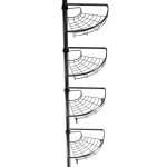 Etagre d'angle de douche tlescopique haloyo en acier inoxydable, tagre de salle de bain, support ...