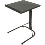 Haloyo - table d'appoint pliante noir 3 niveaux pliable 434369cm