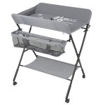 Haloyo - table � langer pliante baby changing table avec panier de rangement pour nouveaux - n�s chambre ...