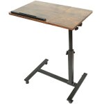Dyhf - table roulante de lit canap avec 4 roulettes hauteur rglable 60x34. 5x58 / 90cm