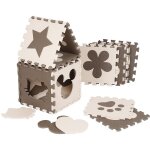 Haloyo - tapis enfant 12 pi�ces b�b� puzzle tapis en mousse eva beige
